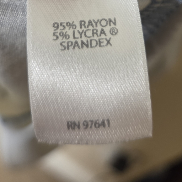 J. Jill Wearever Collection Tshirt Dress Blue Floral Boho Jersey Knit Size 3x - Picture 4 of 5